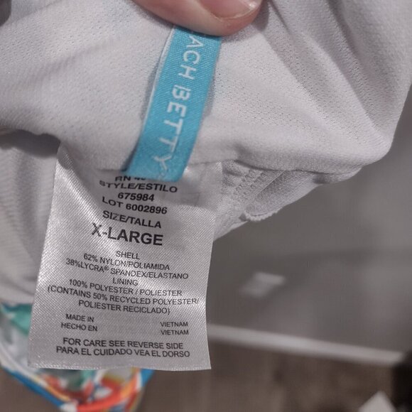 Women's Beach Betty One Piece Tropical Swimsuit Size XL - Picture 4 of 8